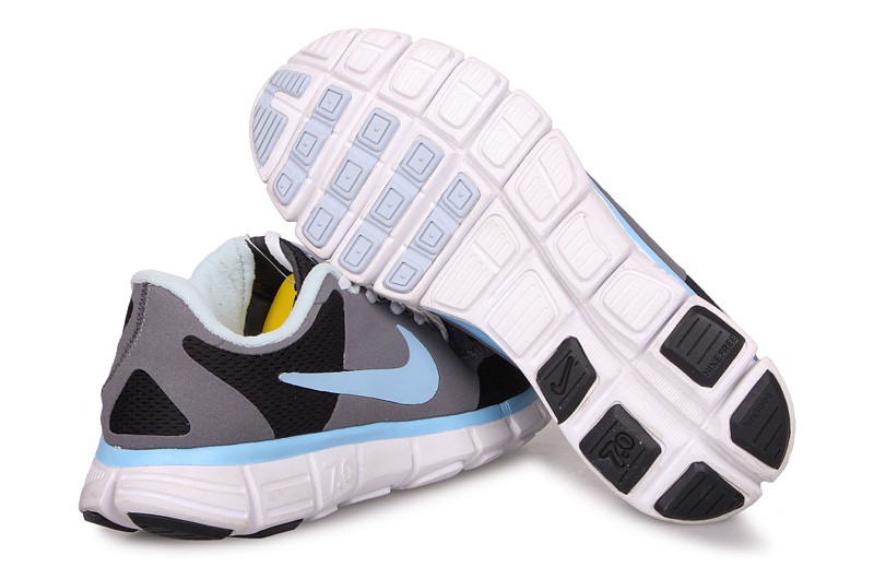 Nike Free 7.0 V2 Womens Running Shoes Grey Black Blue - Click Image to Close